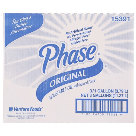 Phase Phase Vegan Trans Fat Free Oil 1 gal., PK3 15391PHA